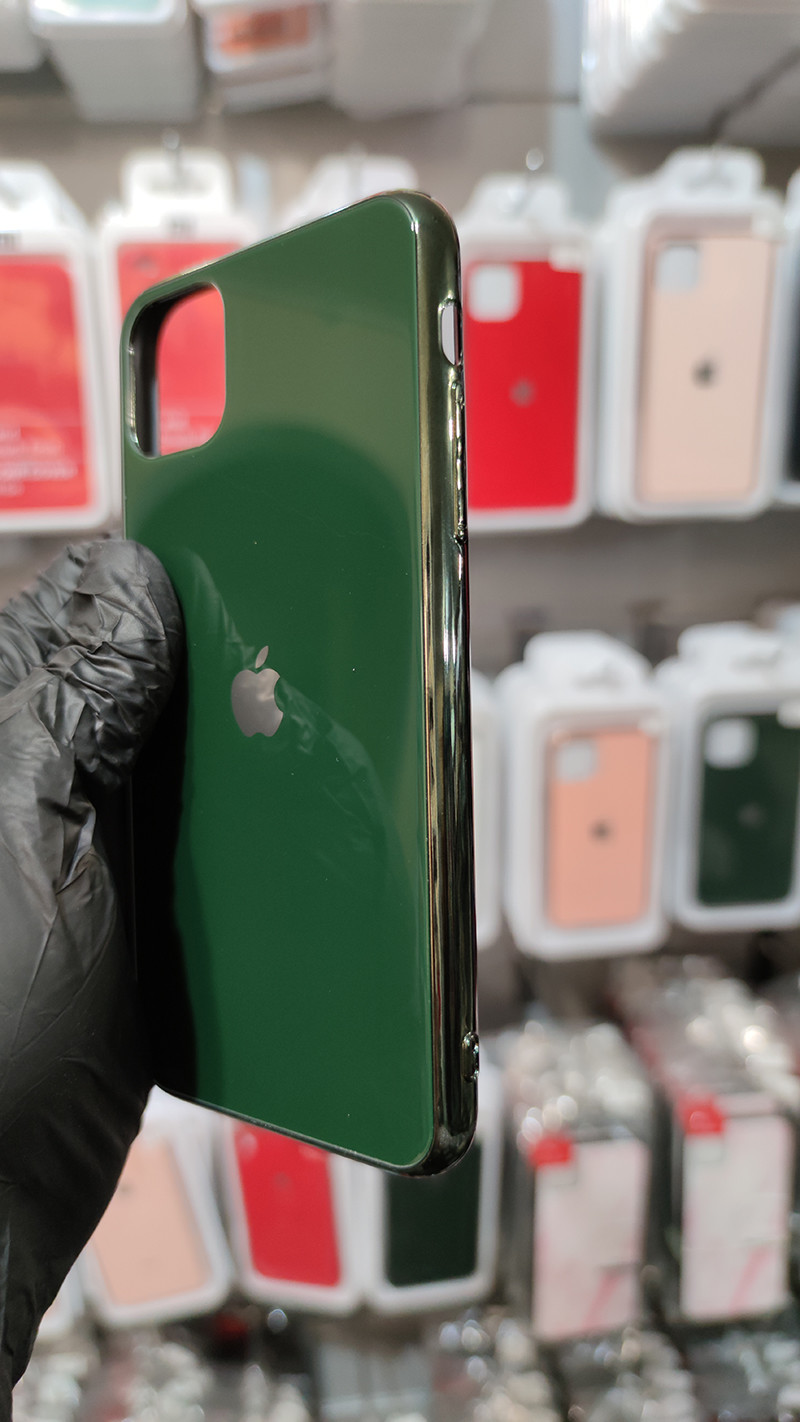 Чохол Glass Case для Apple iPhone 11 Dark Green - 3