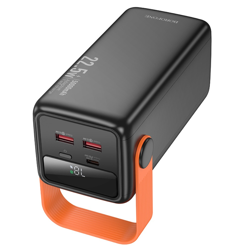 Універсальна мобільна батарея Borofone BJ66A 50000 mAh, 22.5W, PD 20W, Black - 9
