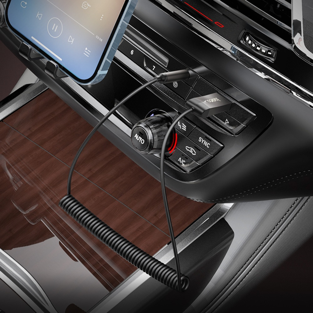 FM модулятор Hoco E78, Silver - 4