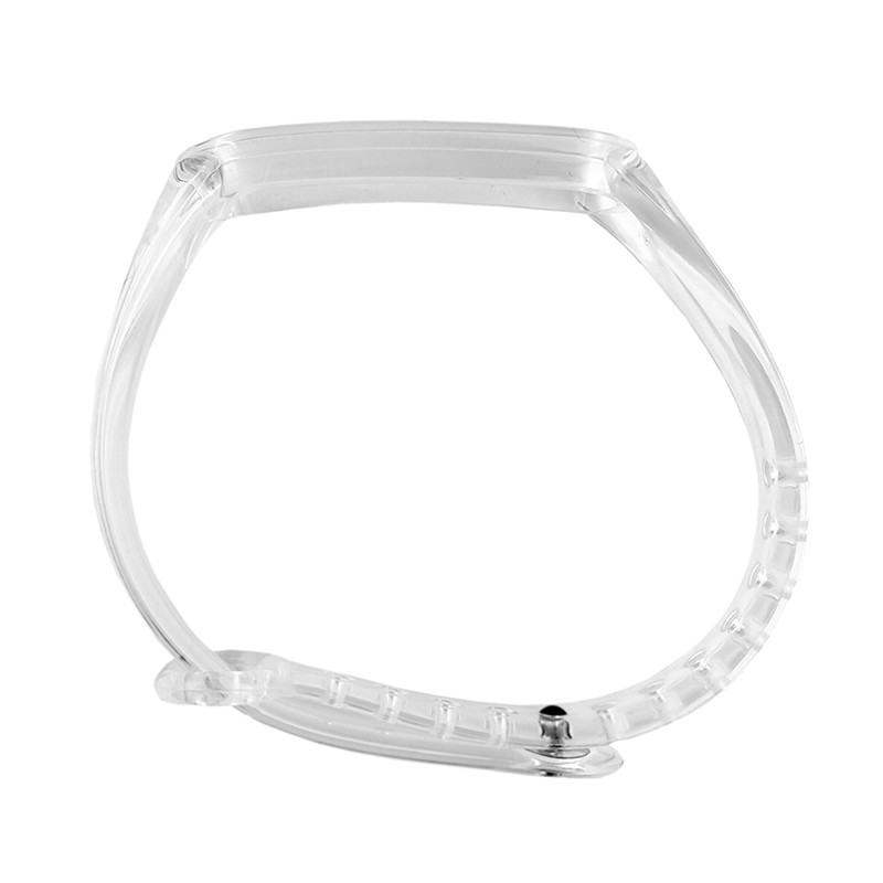 Ремінець для фітнес браслету Mi Band 5/6 Neon Clear Transparent - 2