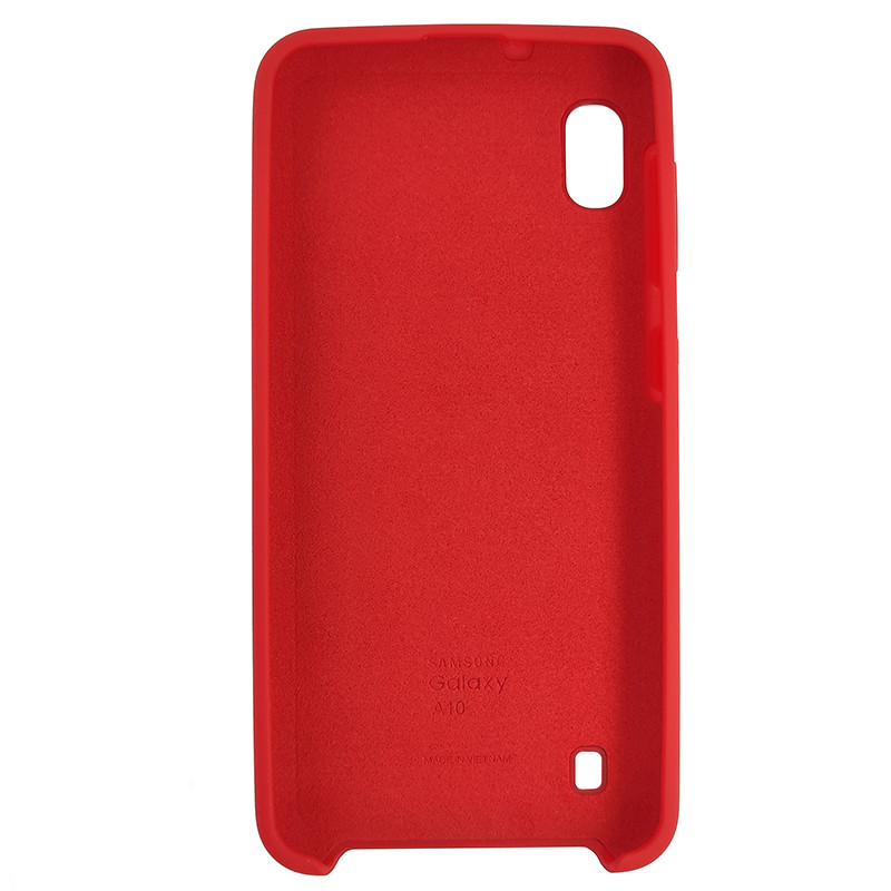 Чохол Silicone Case for Samsung A10 Red (14) - 3