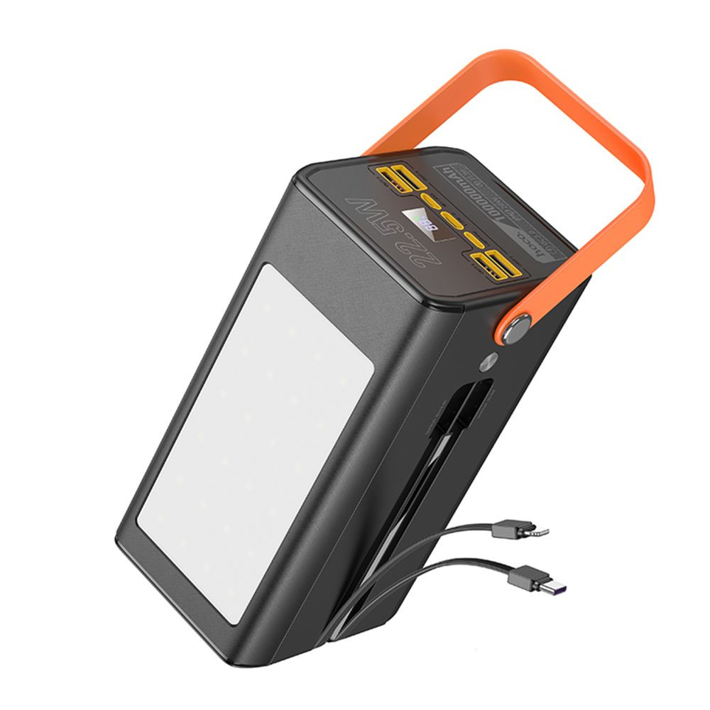 Універсальна мобільна батарея Hoco DB49 Action, 100000 mAh, PD 20W, QC3.0 22.5W, Black - 4