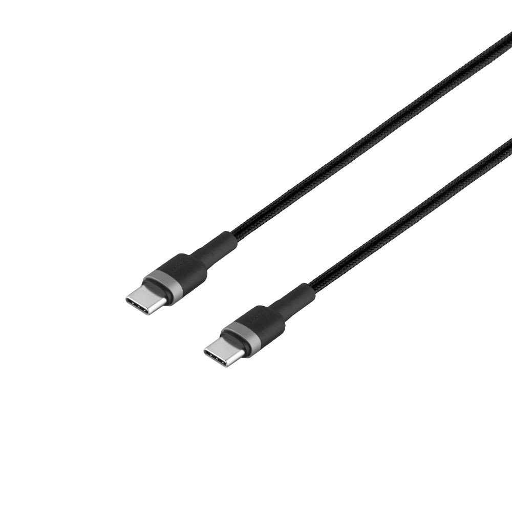 Кабель Baseus Cafule Cable, Type-C to Type-C, PD 3A, 60W, 1m, Gray-Black - 1