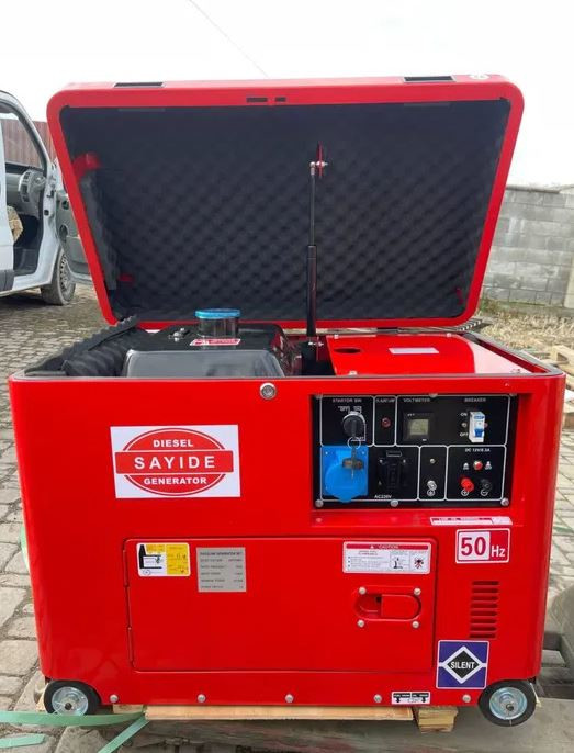Генератор дизельний Sayide PR10500 10 kWt, трьохфазний з електростартером - 2
