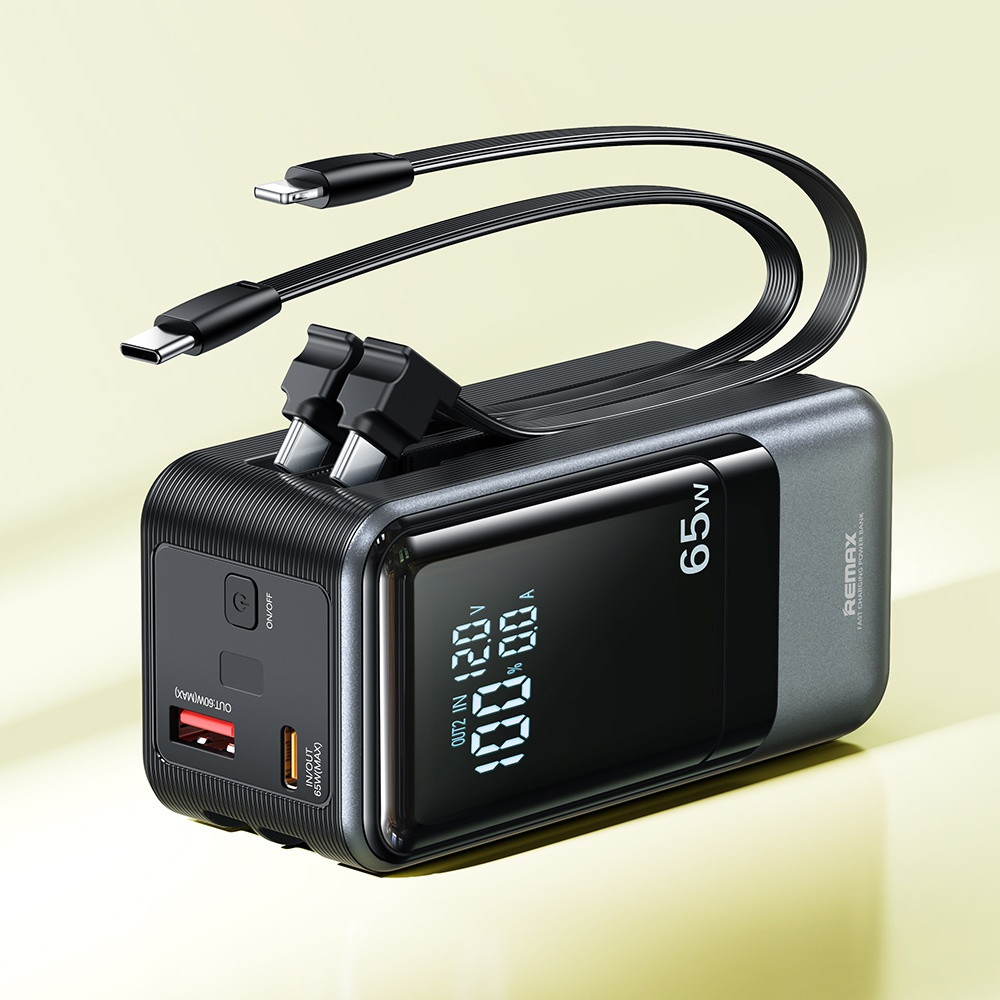 Універсальна мобільна батарея Remax RPP-59, 20000mAh, PD 65W, Gray - 5