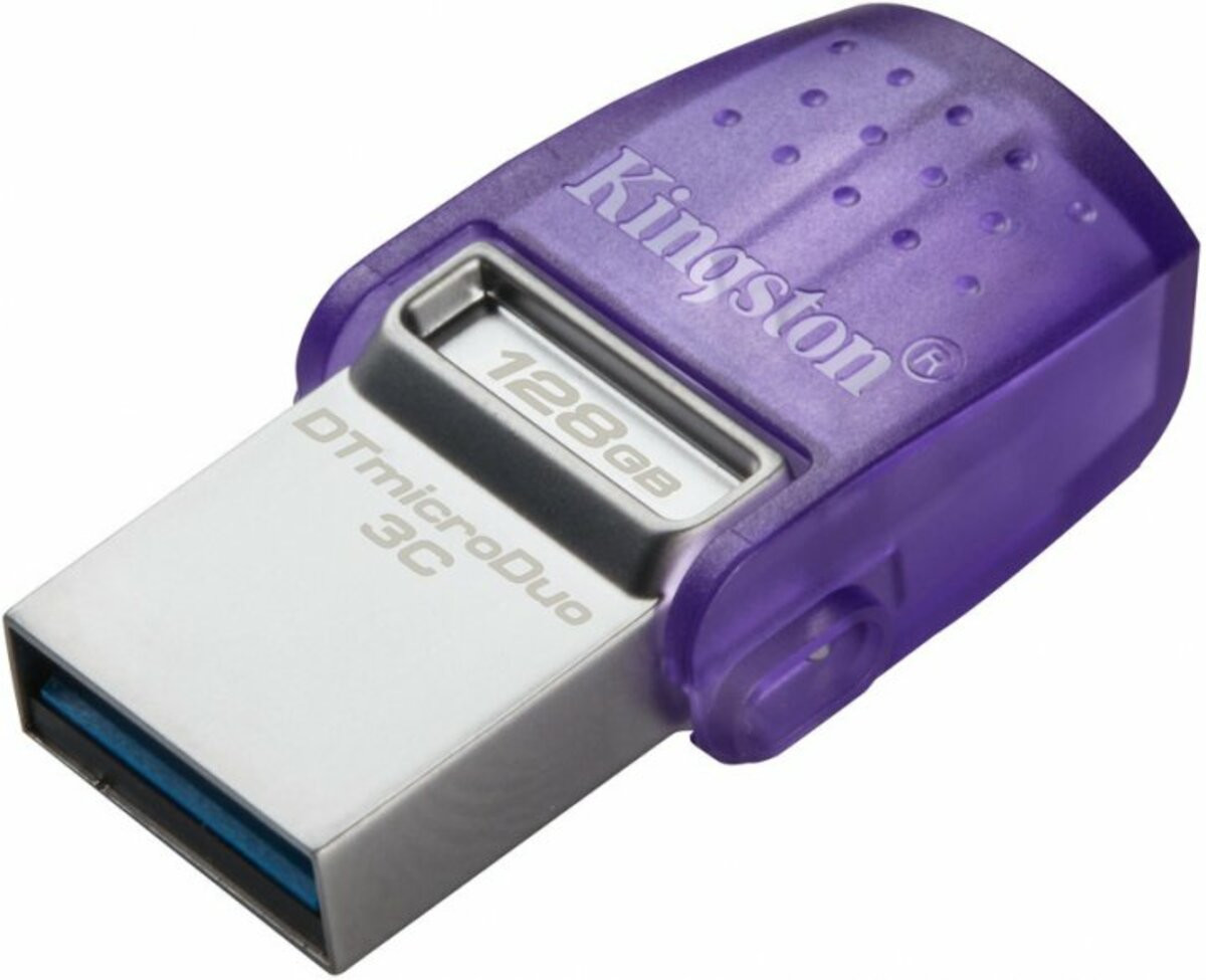 Флешка Kingston DT microDuo 3C, USB 3.2 ,128GB, Purpule - 3