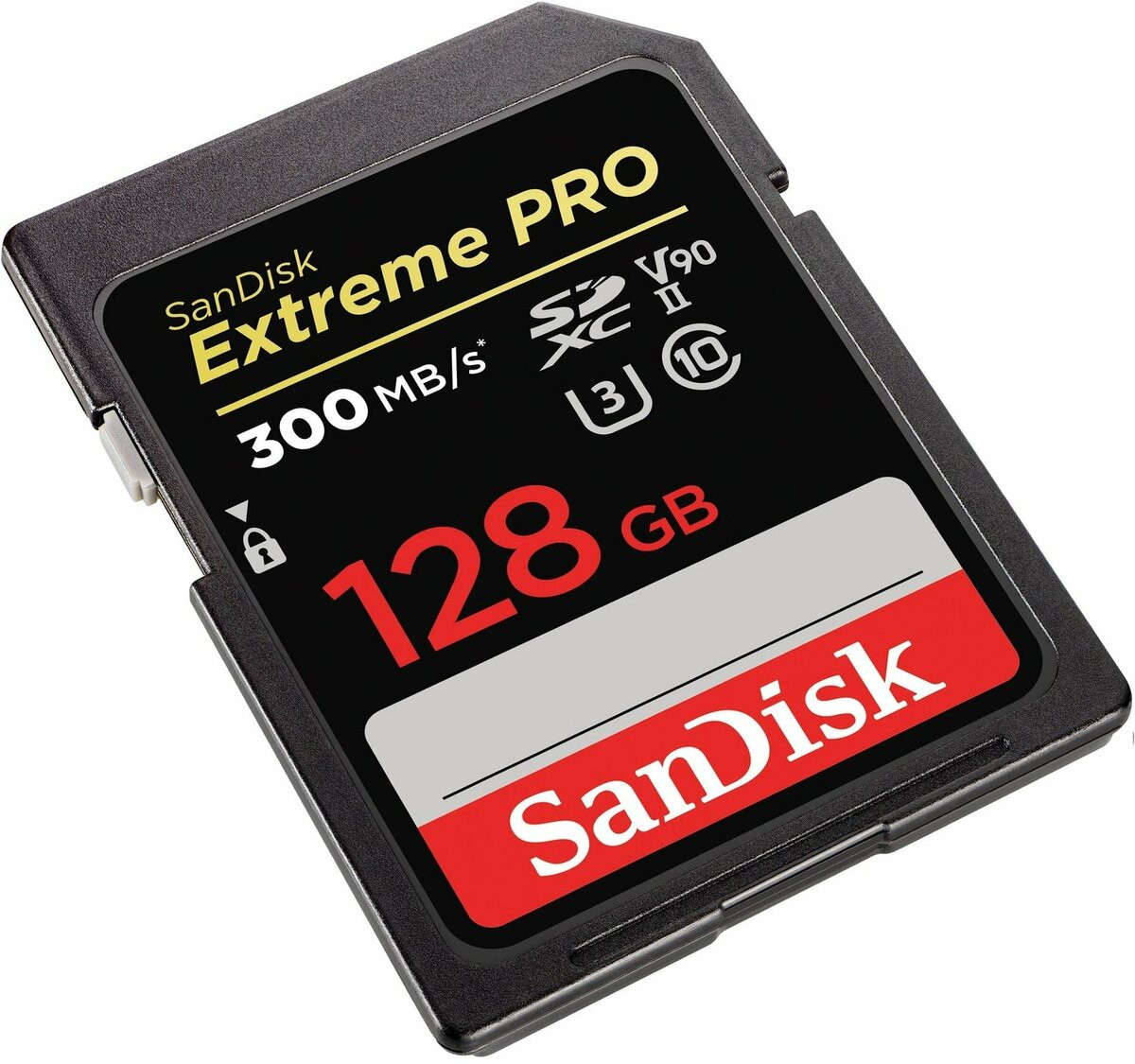SDXC (UHS-II U3) SanDisk Extreme Pro 128Gb class 10 V90 (R300MB/s, W260MB/s) - 1