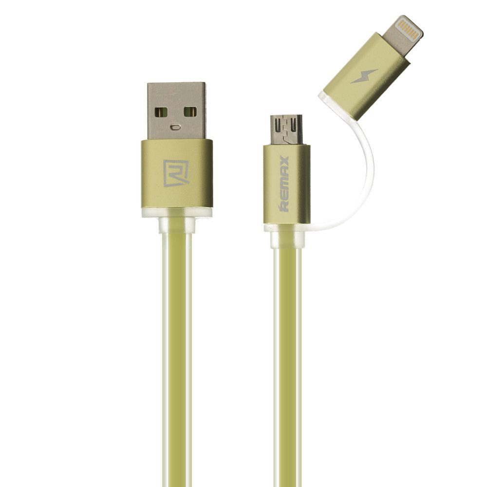 Кабель Remax Aurora RC-020t Aurora Lightning + Micro - 5
