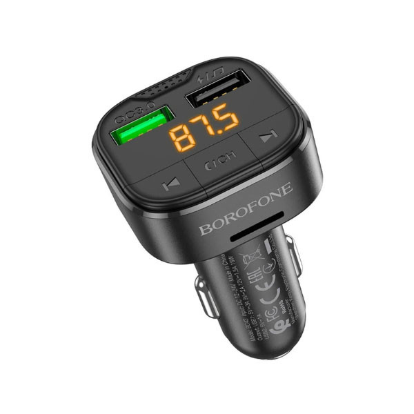 FM-модулятор Borofone BC43, Black - 2