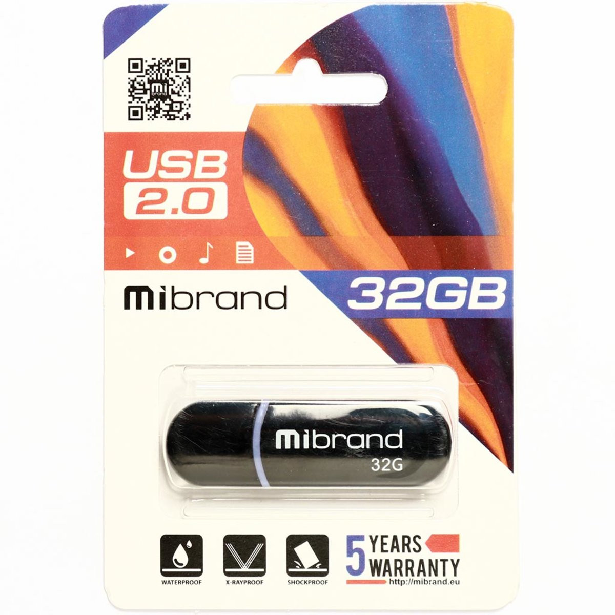 Флешка Mibrand USB 2.0 Panther 32Gb Black - 2