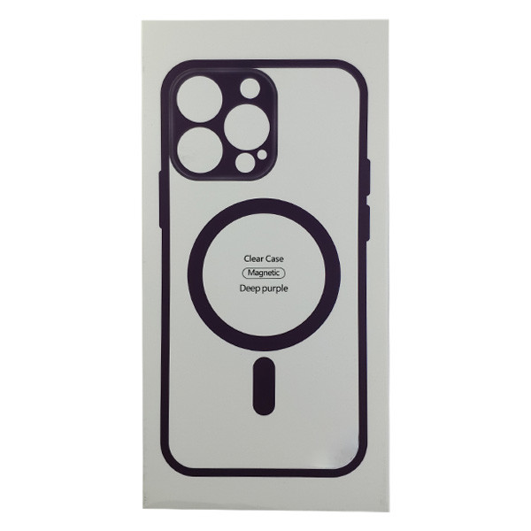 Чохол Transparante Case with MagSafe для iPhone 14 Purpule - 2