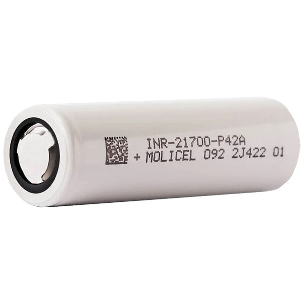 Акумулятор високострумовий Molicel INR-21700-P42A, 21700, 4200 mAh, струм розряду - 45A - 1