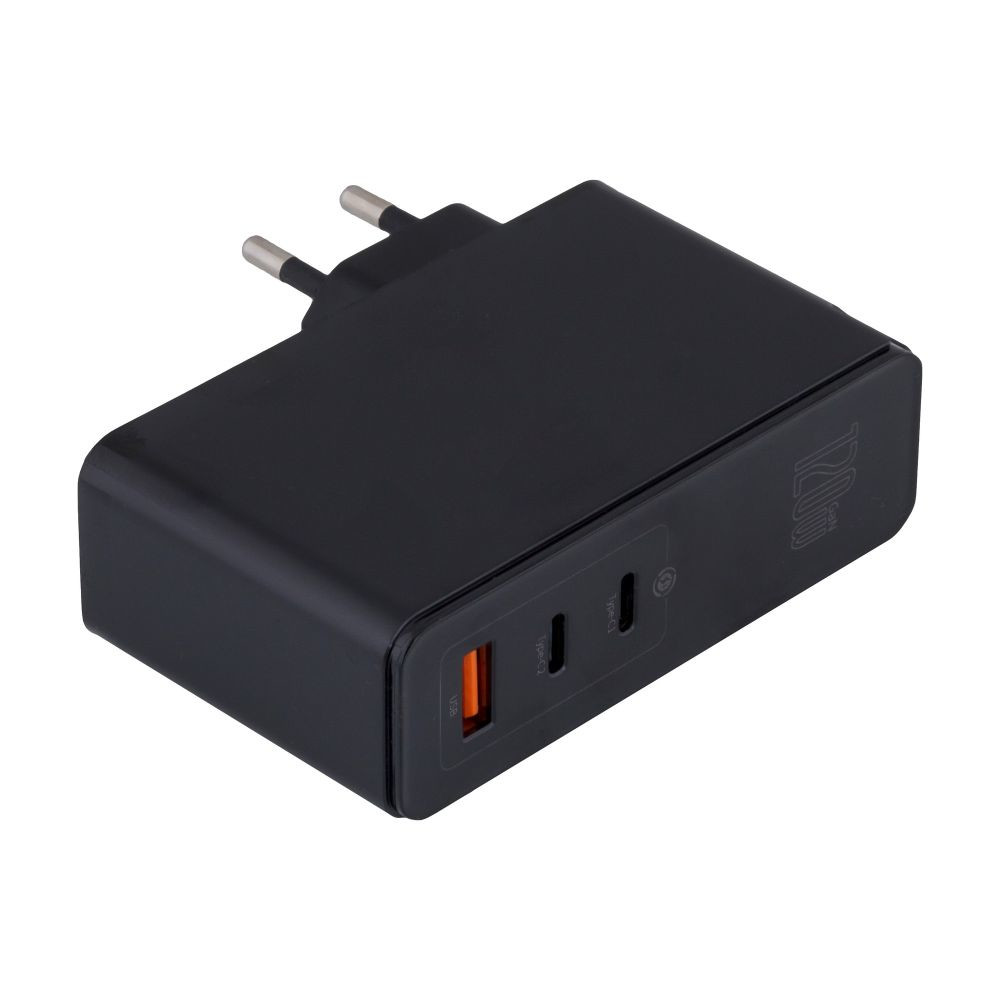 Мережевий Зарядний Пристрій Baseus GaN2 Pro Quick Charger, Cable Type-C  to Type-C, 120W, Black - 1