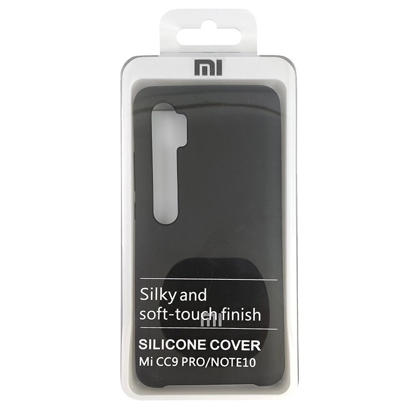 Чохол Silicone Case for Xiaomi Mi Note 10 Black (18) - 2