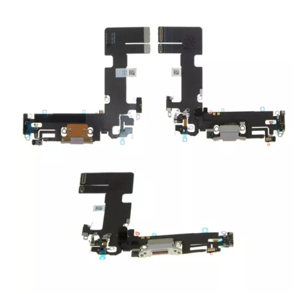 Шлейф для iPhone 13, з роз'ємом зарядки та мікрофоном, Original PRC, Pink - 1