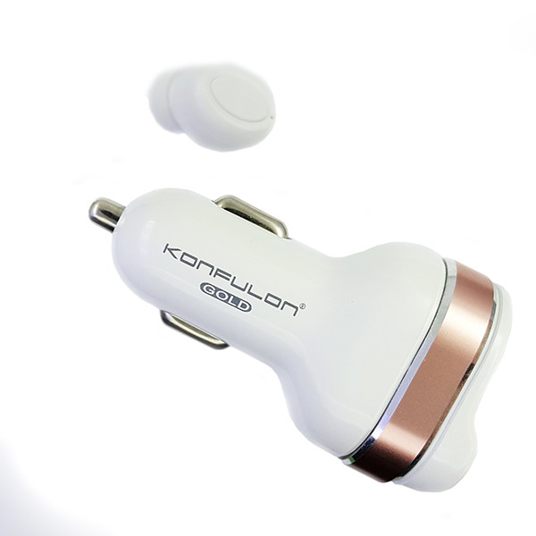 Безпровідна моно гарнітура Konfulon BT-05 (Car Charger Adapter) - 3