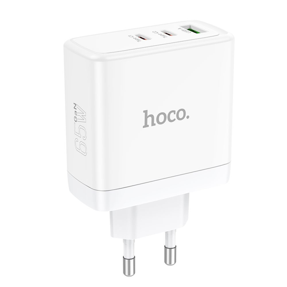 Мережевий зарядний пристрій Hoco N30, PD 65W, QC 3.0, White - 5