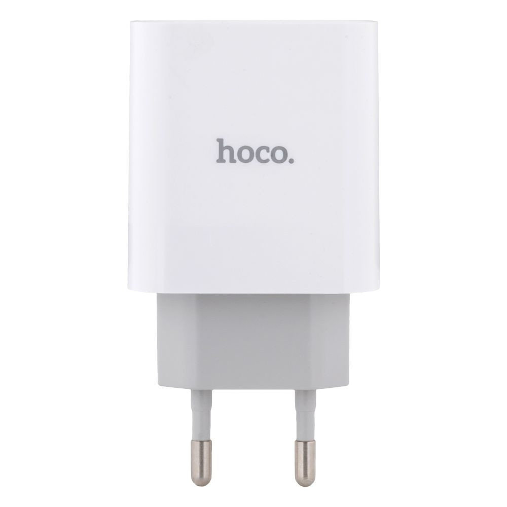Мережевий зарядний пристрій Hoco C80A, PD 20W, QC 3.0, White - 1