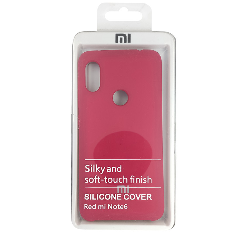 Чохол Silicone Case for Xiaomi Redmi Note 6 Deep Red (42) - 4