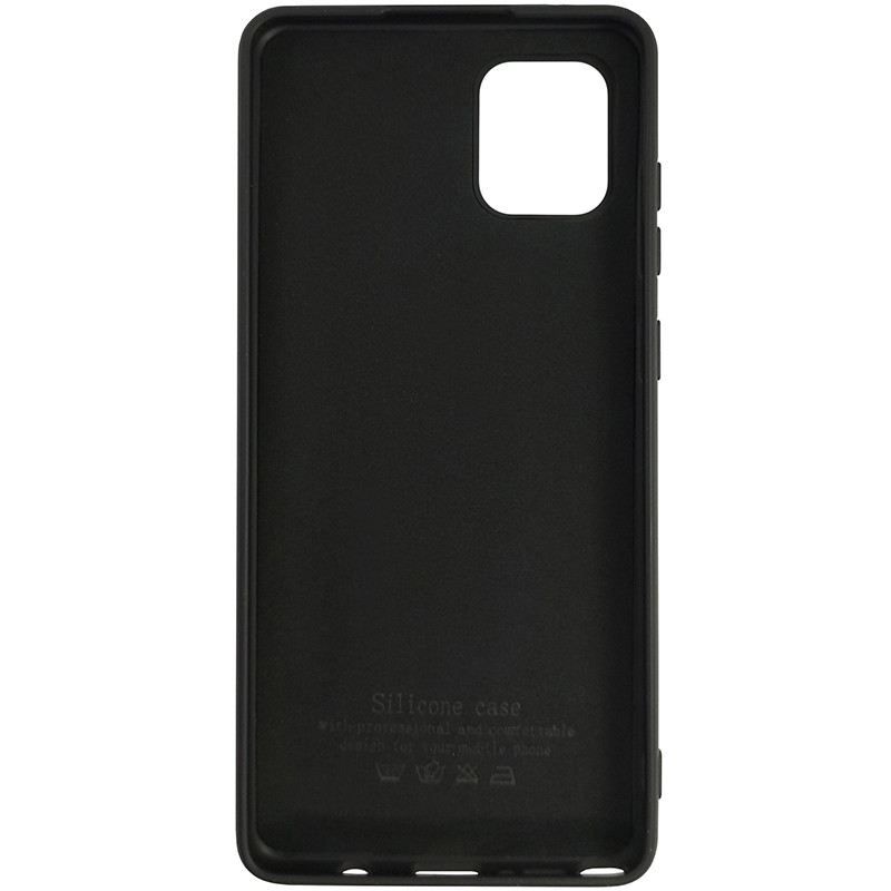 Чохол Silicone Case for Samsung Note 10 Lite Black (18) - 3