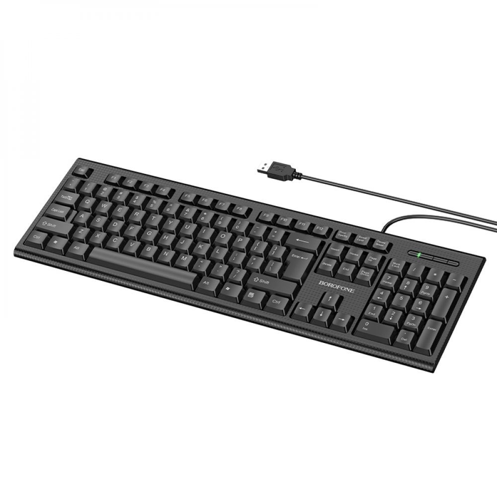 Провідна клавіатура і миша Borofone BG6 Black - 4