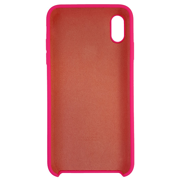 Чохол Copy Silicone Case iPhone XS Max Hot Pink (47) - 4