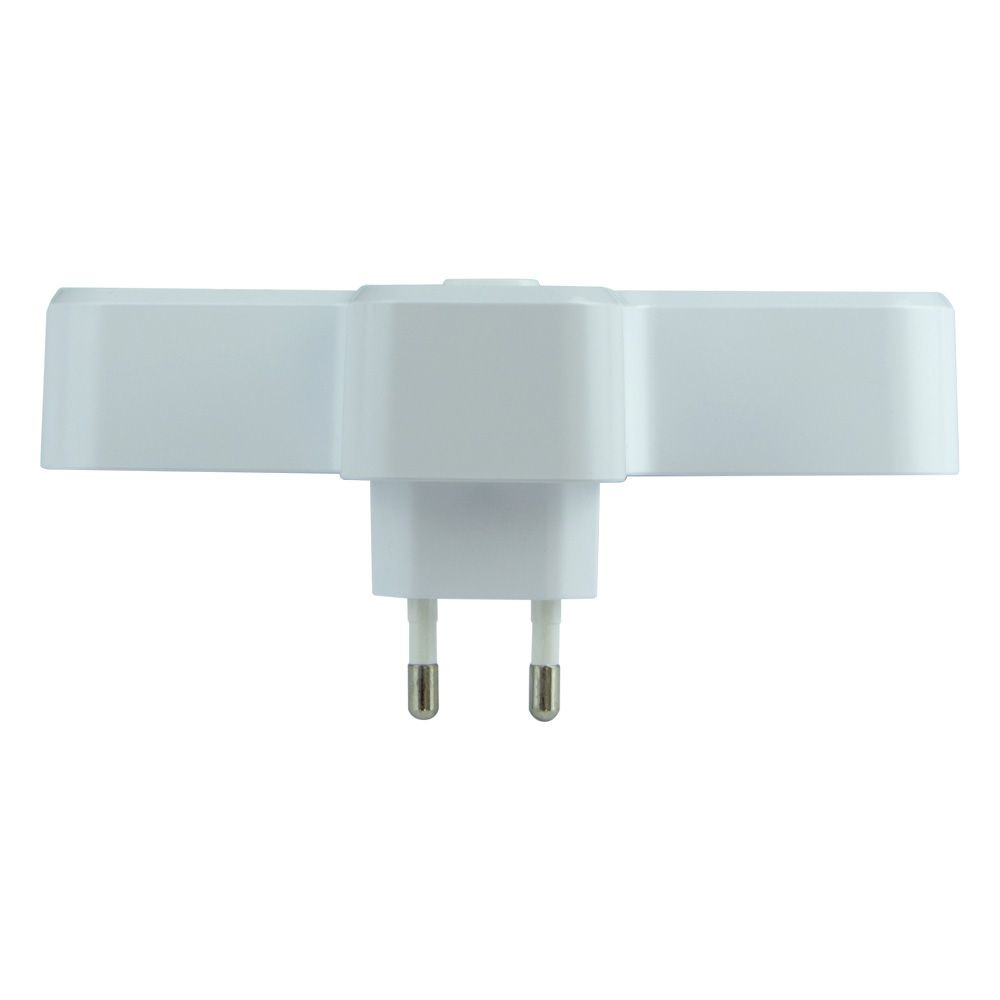 Мережевий Перехідник із Нічником LDNIO SC2311 Type-C/QC3.0/USB-A/2xSocket/Led Lamp, White - 3