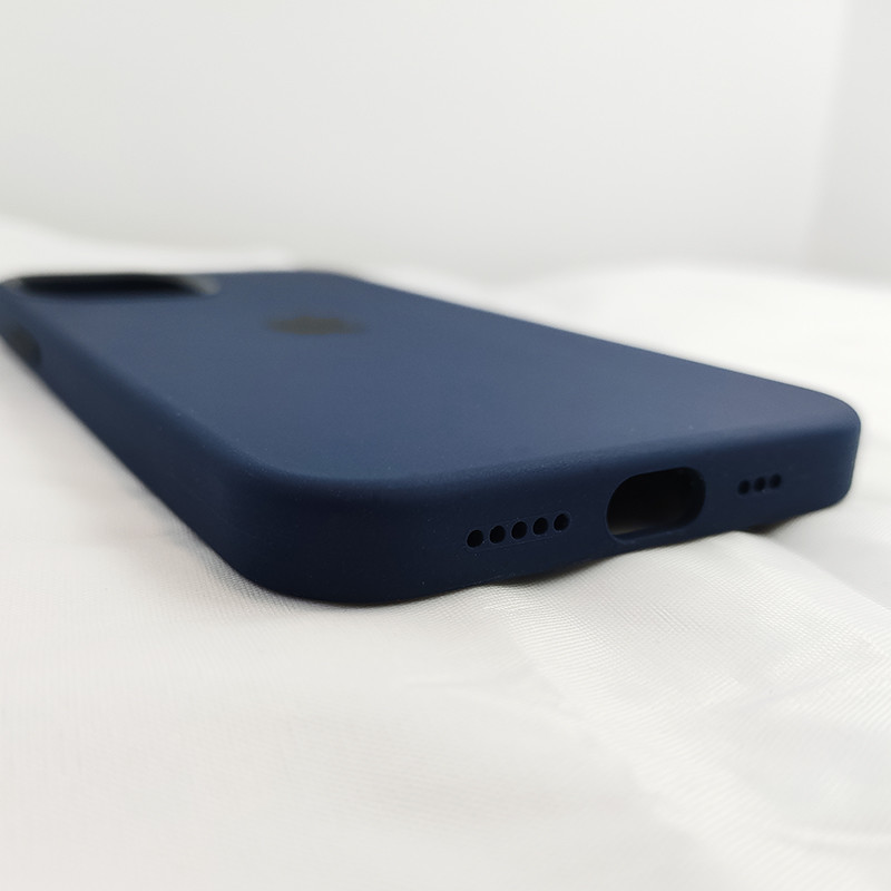 Чохол HQ Silicone Case iPhone 12/12 Pro Navy Blue (без MagSafe) - 5