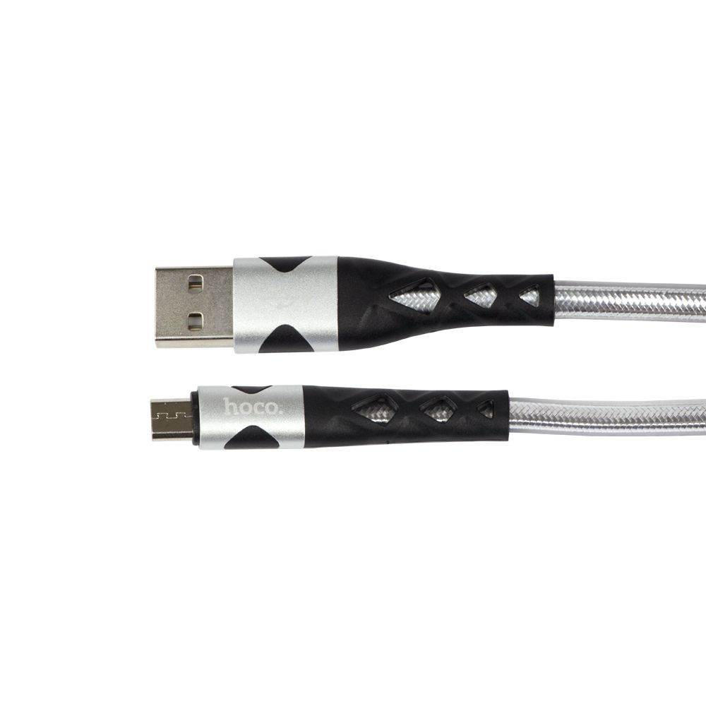 Кабель Hoco U105 Treasure jelly Micro 1.2m Black - 8