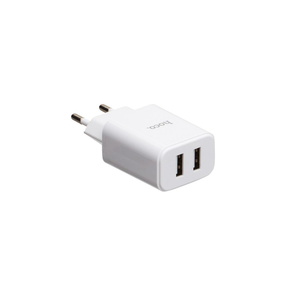 Мережевий зарядний пристрій Hoco C62A, Cable Micro, 5V, 2.1A White - 3