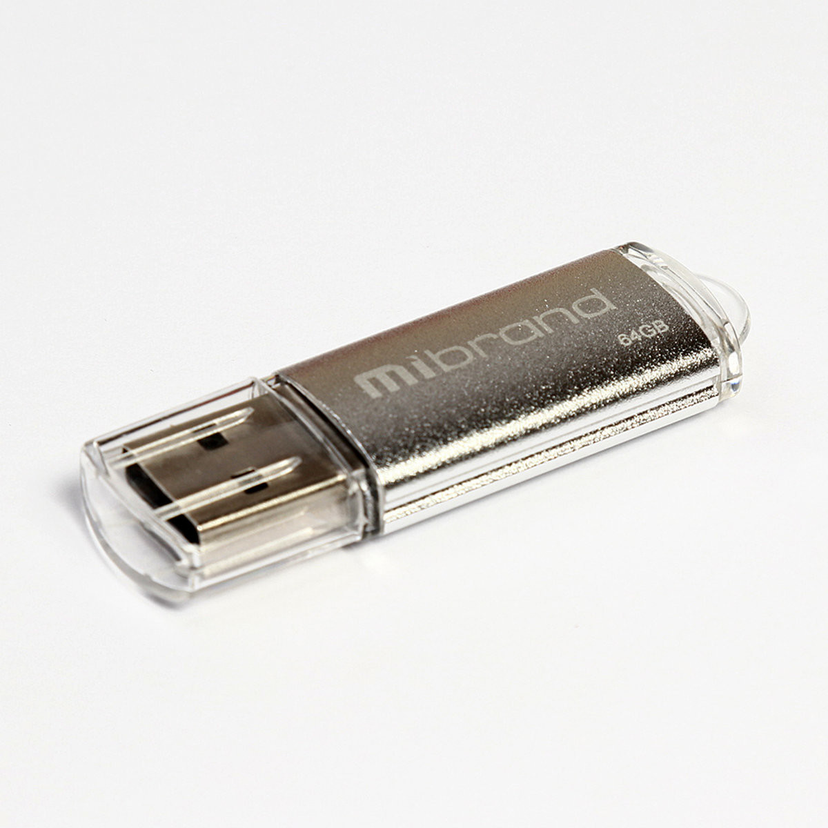 Флешка Mibrand USB 2.0 Cougar 64Gb Silver - 1