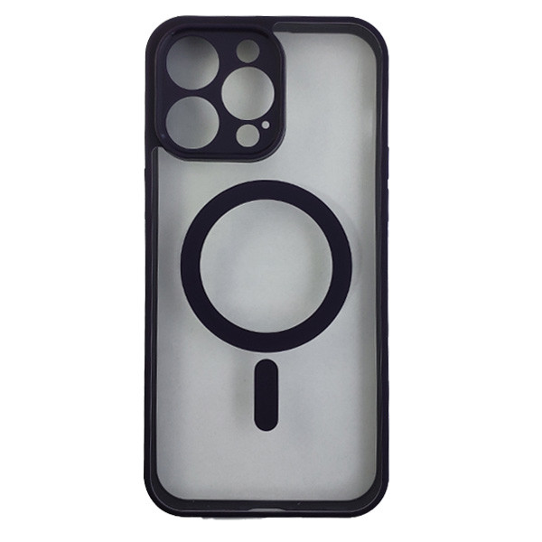 Чохол Transparante Case with MagSafe для iPhone 15 Pro Max Purpule - 1
