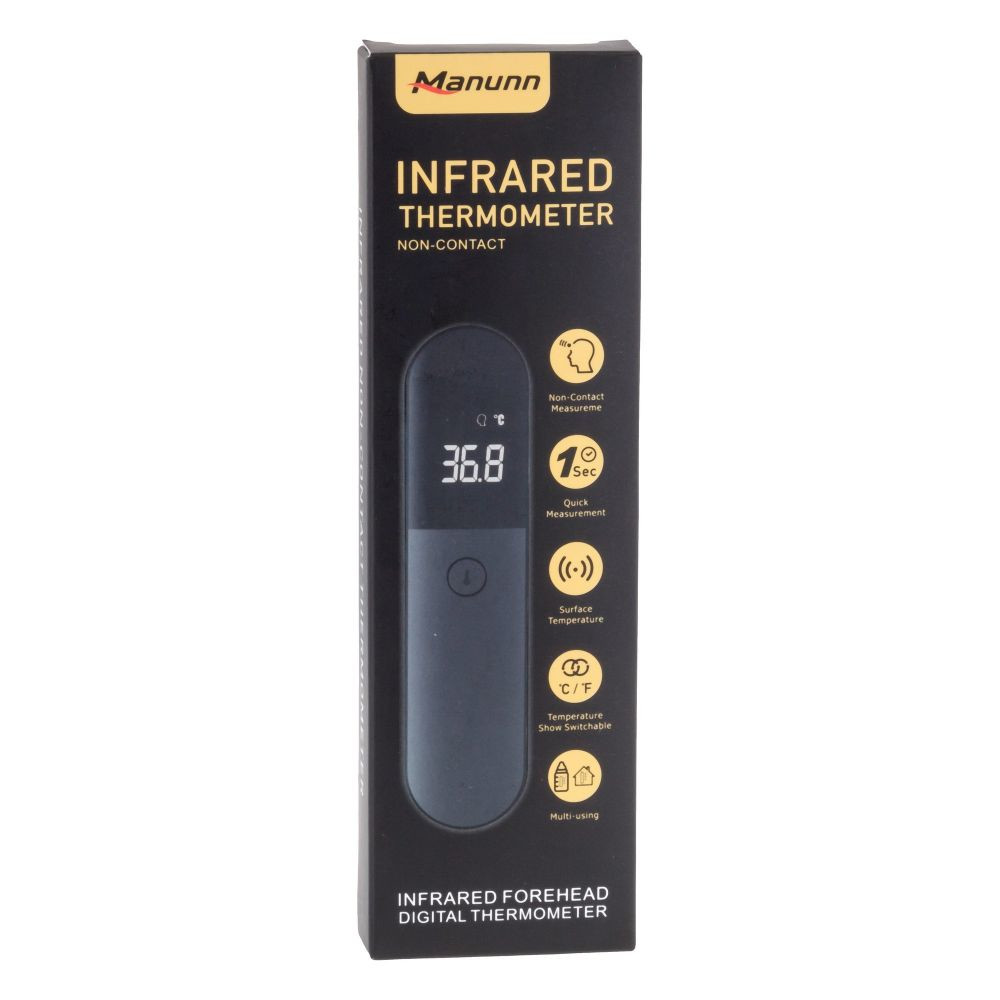 Безконтактний Градусник IR-FM02 Black - 2