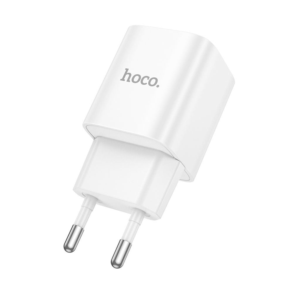 Мережевий зарядний пристрій Hoco C146A, PD 20W, QC 3.0, White - 10