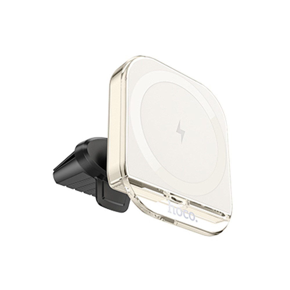 Автотримач Hoco HW17, Wireless Charging MagSafe, 15W, White - 1