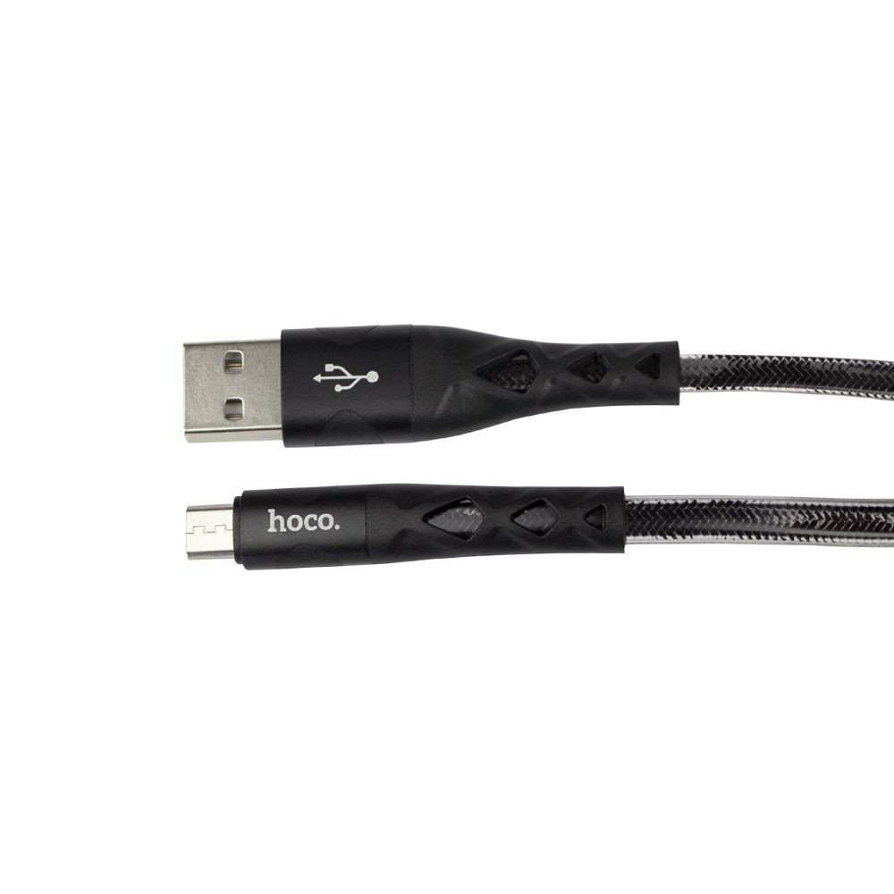 Кабель Hoco U105 Treasure jelly Micro 1.2m Black - 1