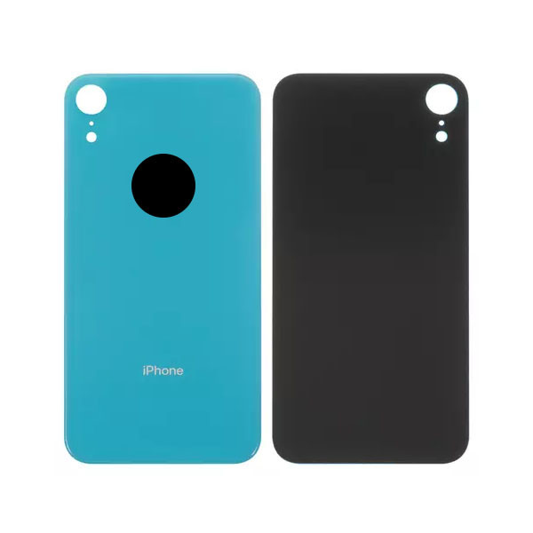 Задня панель корпуса для iPhone XR, блакитна, не потрібно знімати скло камери, big hole - 1