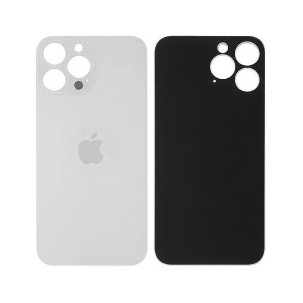 Задня панель корпуса для iPhone 13 Pro Max, срібляста, біла, не потрібно знімати скло камери, Silver - 1