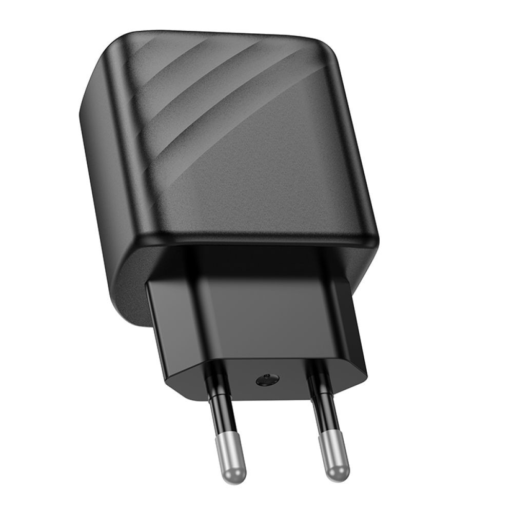 Мережевий Зарядний Пристрій Hoco CS21A, USB-A, QC3.0 18W, Black - 6
