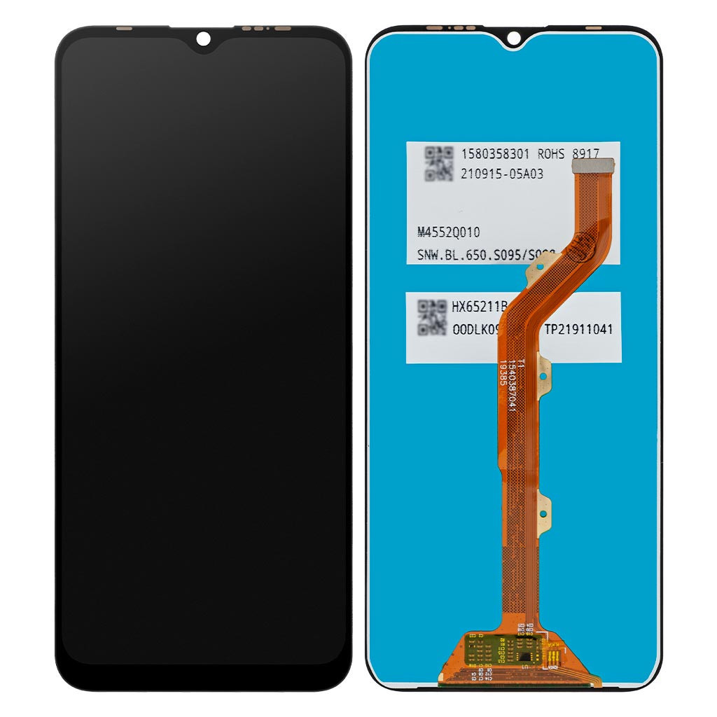 Дисплейний модуль Tecno Camon 12 (CC7), Spark 4 (KC8)  Original, Black - 1