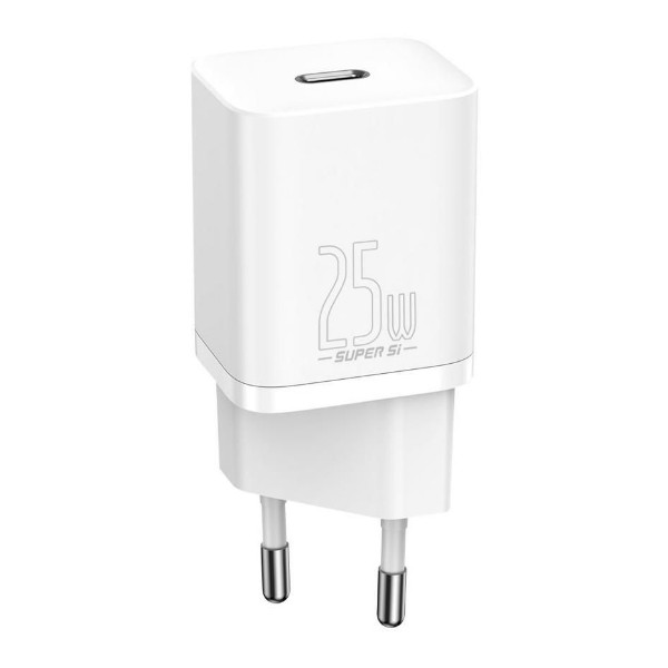 Мережевий зарядний пристрій Baseus Super Si Quick Charger, 25W, White - 1