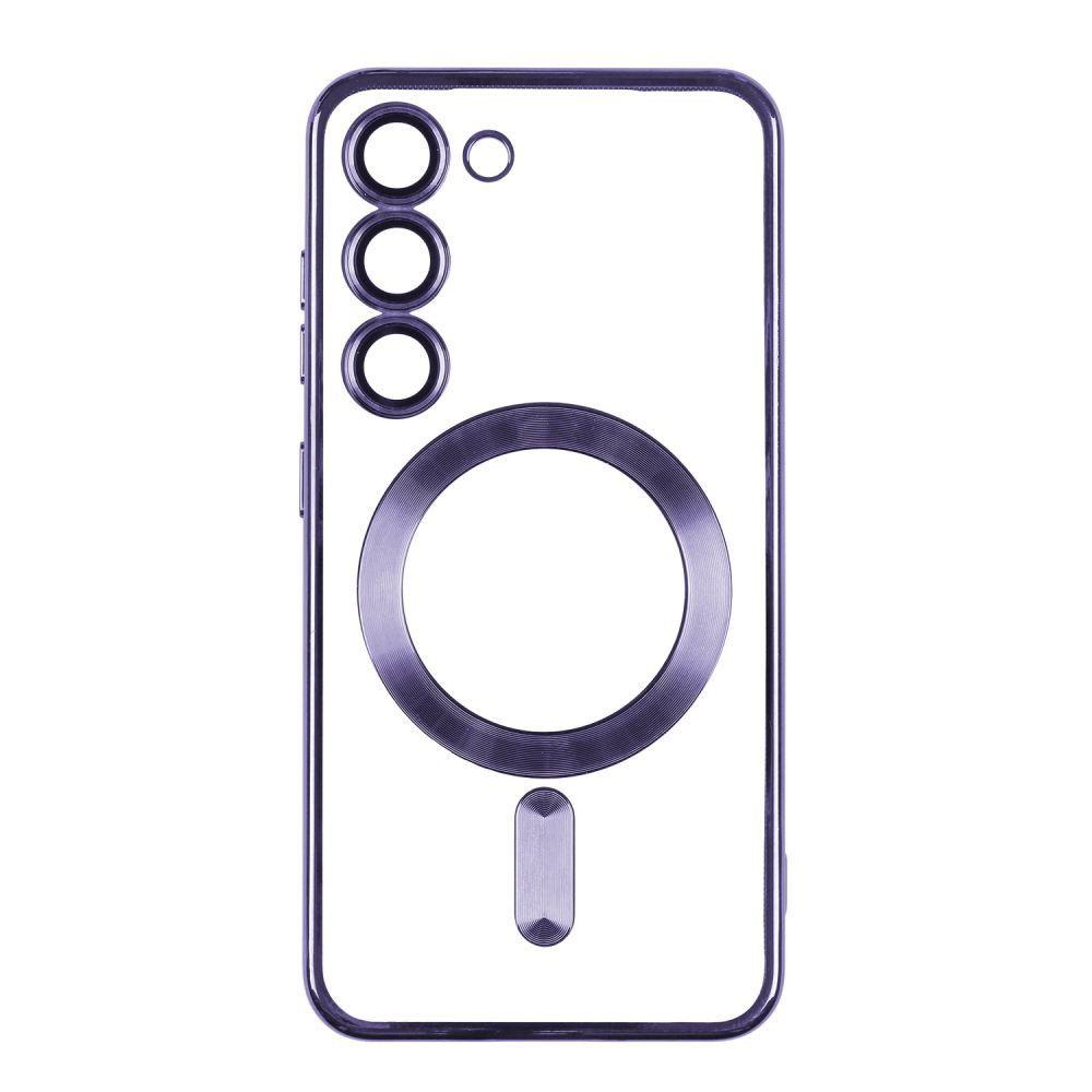 Чохол TPU Metallic Full Camera with Magsafe для Samsung Galaxy S23 Purple - 5