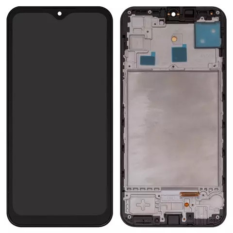 Дисплейний модуль для Samsung M156 Galaxy M15, з рамкою, High Copy, Small OLED, Black - 1