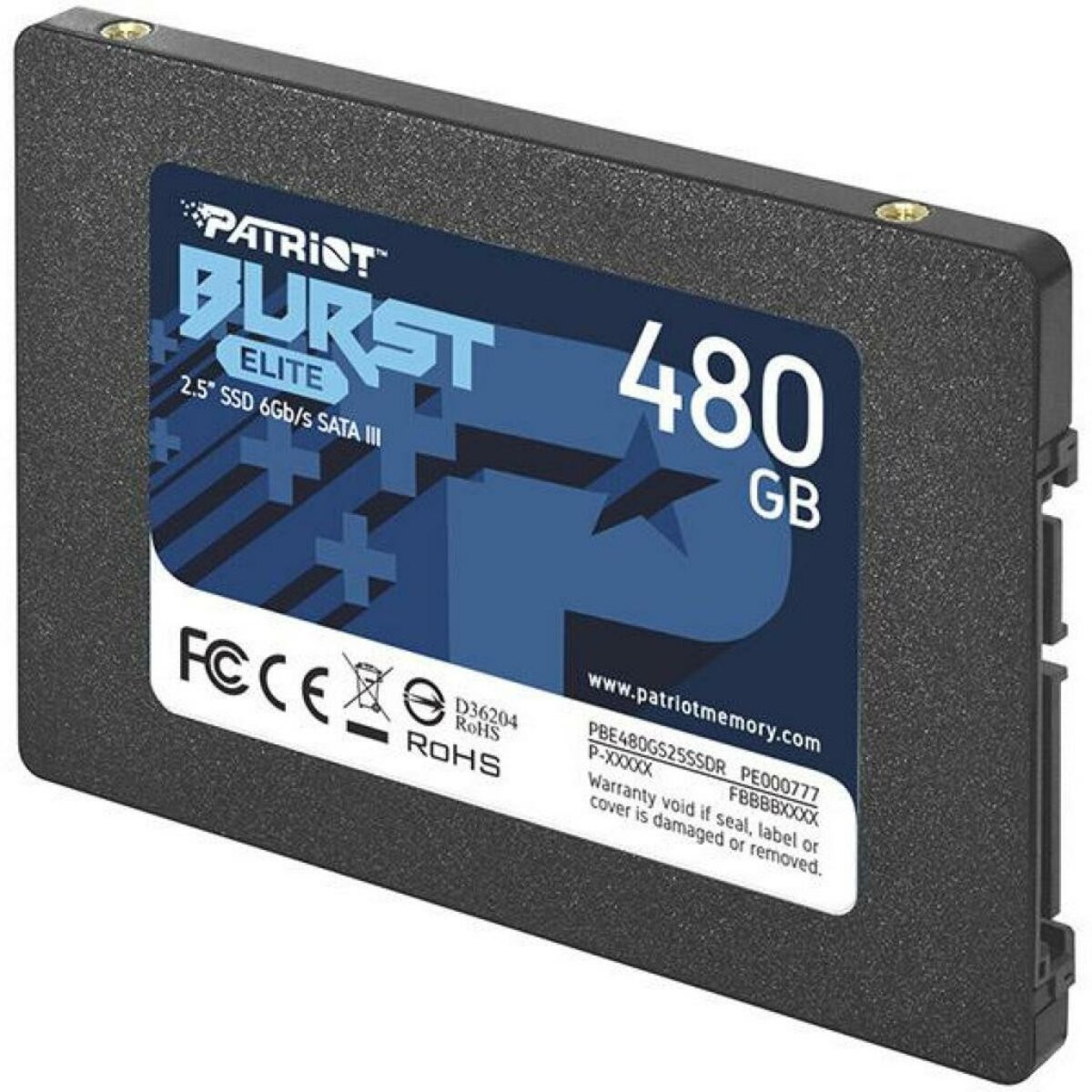 SSD-накопичувач Patriot Burst Elite 480GB 2.5" 7mm SATAIII TLC 3D - 2