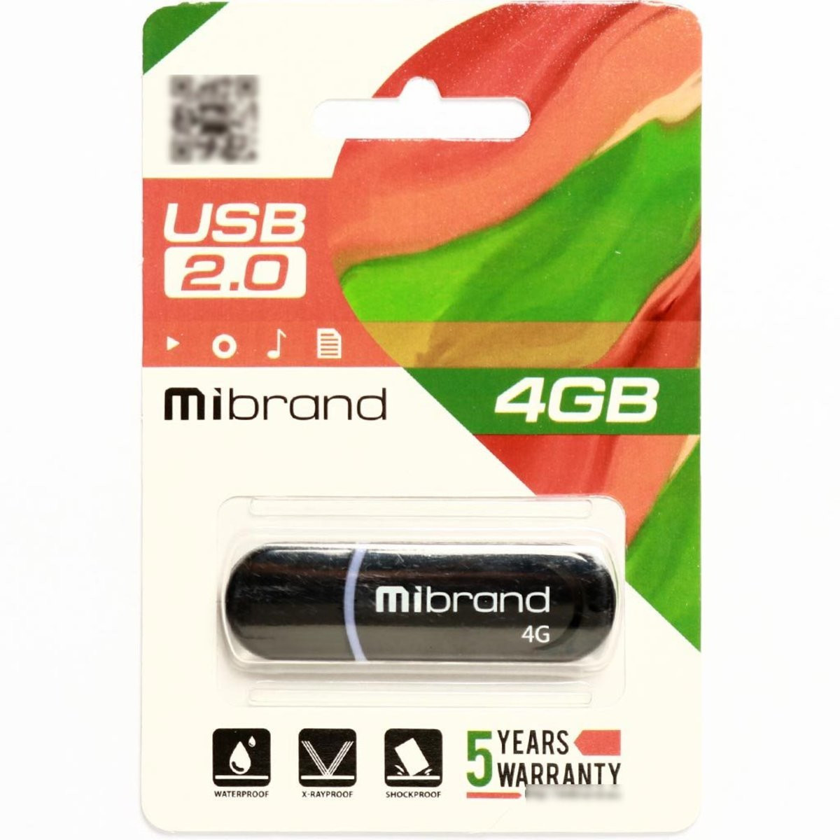 Флешка Mibrand USB 2.0 Panther 4Gb Black - 2