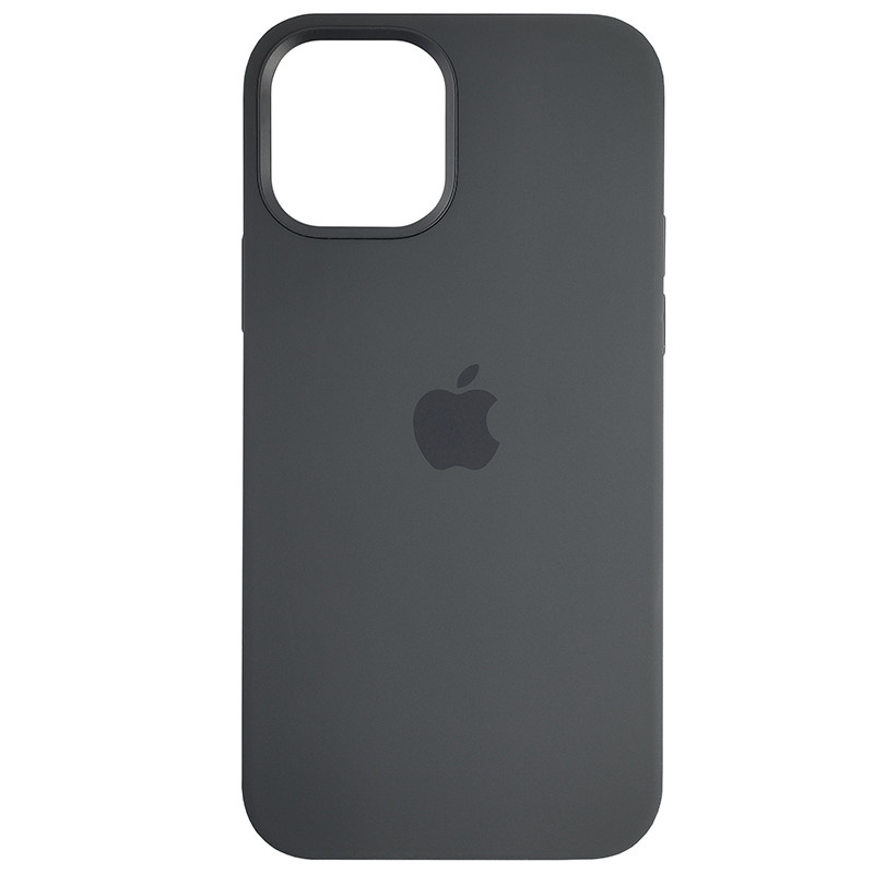 Чохол HQ Silicone Case iPhone 12/12 Pro Black (без MagSafe) - 1