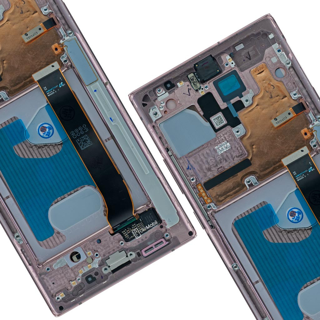Дисплейний модуль Samsung N985 Galaxy Note 20 Ultra, з рамкою, Original, Bronze - 2