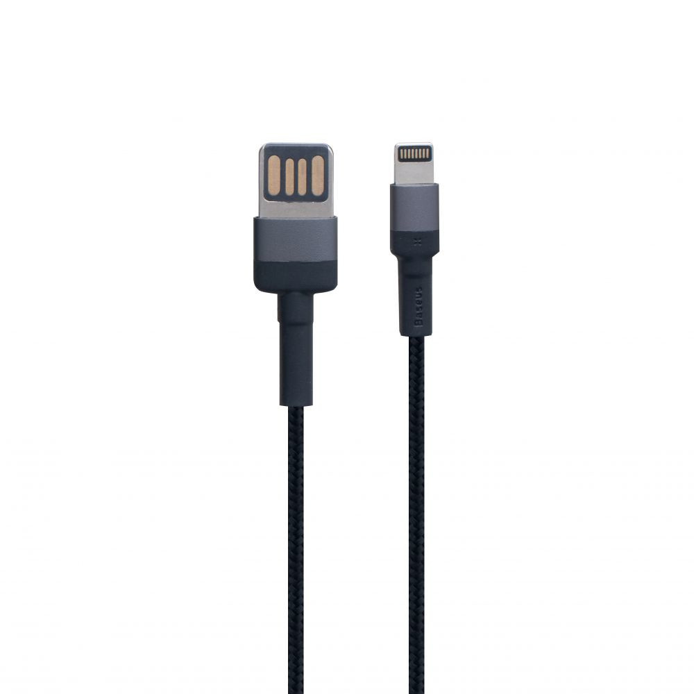 Кабель Baseus USB to Lightning 2.4A CALKLF-G Gray-Black - 1