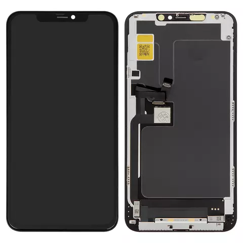 Дисплейний модуль для iPhone 11 Pro Max, Copy, TFT, JK, Black - 1