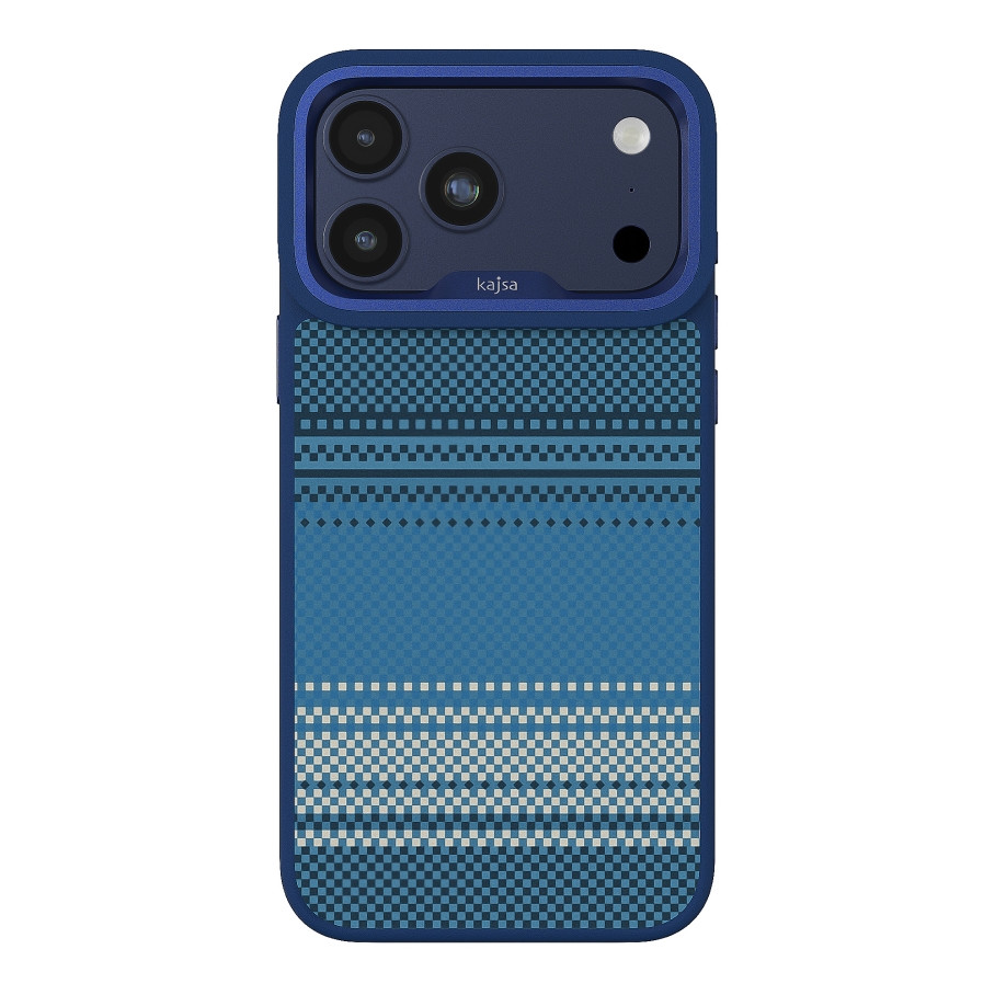 Чохол Kajsa Resort Collection Gradient Stripe with MagSafe для iPhone 17 Pro Max, Blue Plus O-Ring - 1